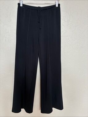 Black Wide-Leg Drawstring Pants by Happy Gray Sz Small NWOT